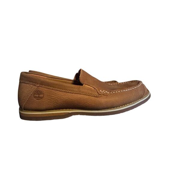 Timberland Tan Leather Ortholite Slip On Loafers Men's Size 9.5 - Picture 4 of 7